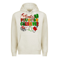 Oatmeal Heather santas favorite caregiver Premium Hoodie - MaliasSmallBusiness