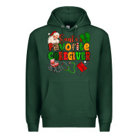 Sports Green santas favorite caregiver Premium Hoodie - MaliasSmallBusiness