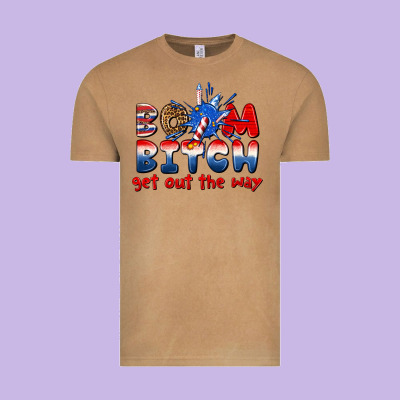 Vintage Tee boom bitch get out the way