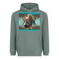 Sage western rodeo bullfighter Aztec leopard turquoise Heavyweight Hoodie - BarkalooDesign