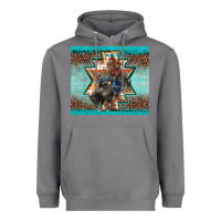 Storm western rodeo bullfighter Aztec leopard turquoise Heavyweight Hoodie - BarkalooDesign