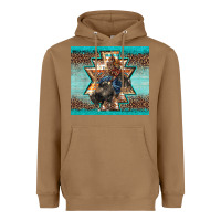 Toasted Coconut western rodeo bullfighter Aztec leopard turquoise Heavyweight Hoodie - BarkalooDesign