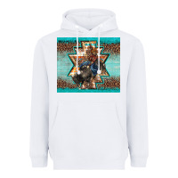 White western rodeo bullfighter Aztec leopard turquoise Heavyweight Hoodie - BarkalooDesign