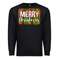 Black merry christmas brushstroke Premium Sweatshirt - Jasminsmagicworld