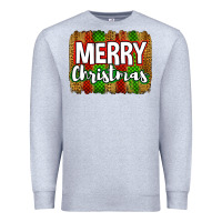 Heather Grey merry christmas brushstroke Premium Sweatshirt - Jasminsmagicworld