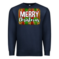 Navy merry christmas brushstroke Premium Sweatshirt - Jasminsmagicworld