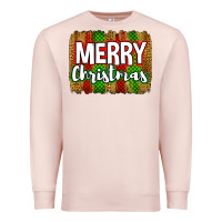 Pale Pink merry christmas brushstroke Premium Sweatshirt - Jasminsmagicworld