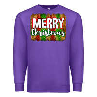 Purple merry christmas brushstroke Premium Sweatshirt - Jasminsmagicworld