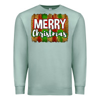 Seafoam merry christmas brushstroke Premium Sweatshirt - Jasminsmagicworld