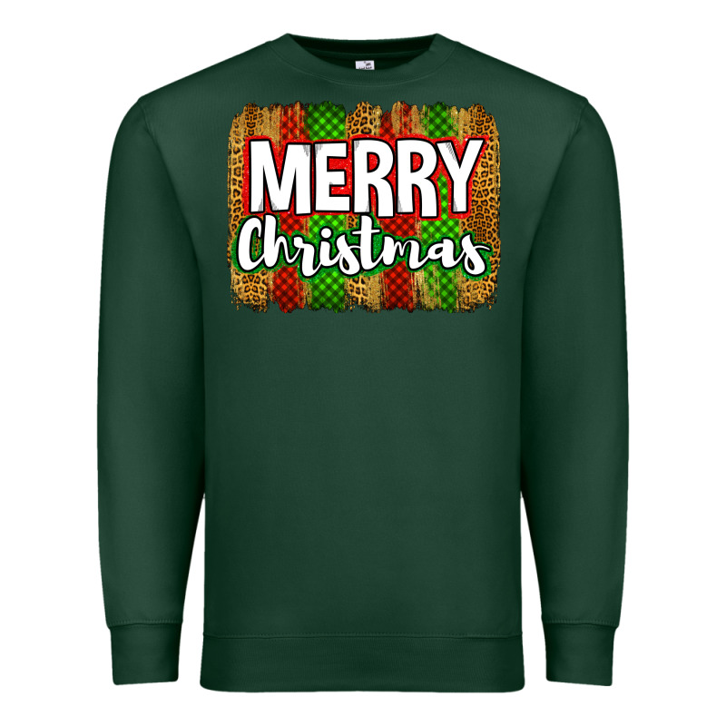 Merry Christmas Brushstroke Premium Sweatshirt by Jasminsmagicworld | Teevron