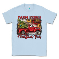 Dusty Blue farm fresh christmas trees Classic Tee - BarkalooDesign