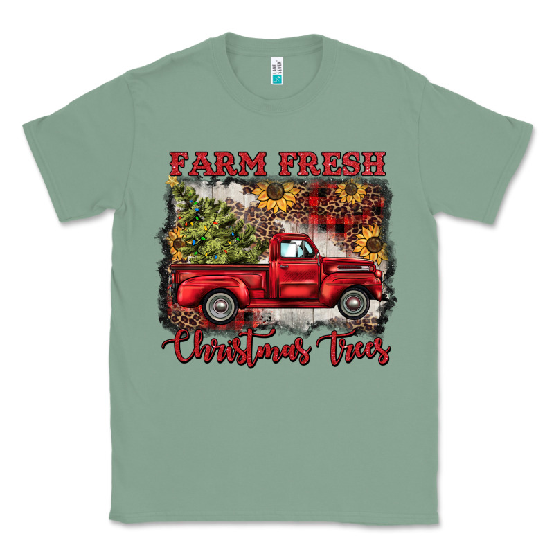 Farm Fresh Christmas Trees Classic Tee by BarkalooDesign | Teevron