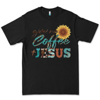 Black give me coffee and jesus Premium Tee - Artiststas