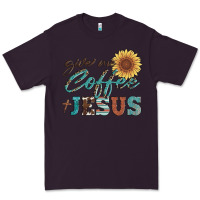 Plum give me coffee and jesus Premium Tee - Artiststas