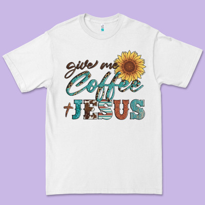 Give Me Coffee And Jesus Premium Tee Designed By Artiststas