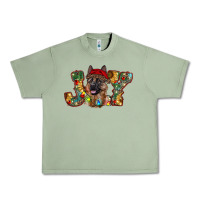 Oil Green german shepherd christmas joy Urban Heavy Tee - RanaPortraitStore