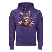 Cloud Purple cat4 Vintage Hoodie - Unal Design