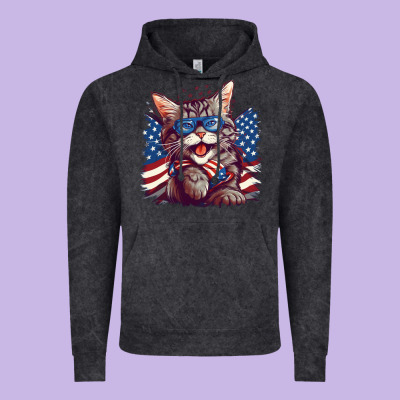 Cat4 Vintage Hoodie Designed By Unal Design