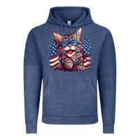 Vintage Denim cat4 Vintage Hoodie - Unal Design