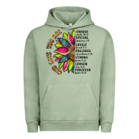 Pigment Oil Green you are inspiration Urban Hoodie - Artiststas