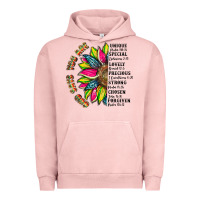 Pigment Salmon you are inspiration Urban Hoodie - Artiststas