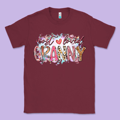 Most Loved Granny Classic Tee Designed By Racoondesign