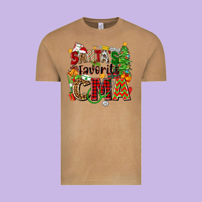 Vintage Tee santa's favorite cma