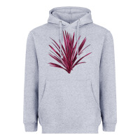 Heather Grey Pink Cordyline Heavyweight Hoodie - LillyAllenDesigns