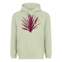 Matcha Pink Cordyline Heavyweight Hoodie - LillyAllenDesigns