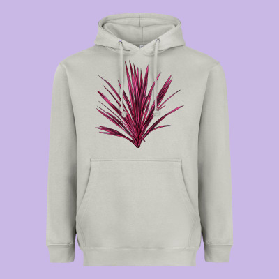 Pink Cordyline Heavyweight Hoodie Designed By Lillyallendesigns