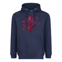 Navy Pink Cordyline Heavyweight Hoodie - LillyAllenDesigns