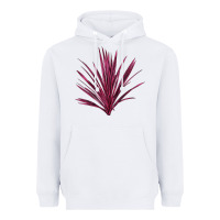 White Pink Cordyline Heavyweight Hoodie - LillyAllenDesigns