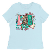 Baby Blue lab tech Ladies Tee - AdoDesignShop