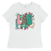 White lab tech Ladies Tee - AdoDesignShop