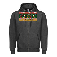 Charcoal Heather christmas with cross license plate Zipper Hoodie - BundleAndBundleShop