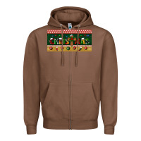 Chestnut christmas with cross license plate Zipper Hoodie - BundleAndBundleShop