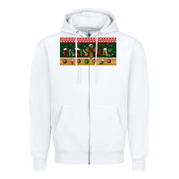 White christmas with cross license plate Zipper Hoodie - BundleAndBundleShop