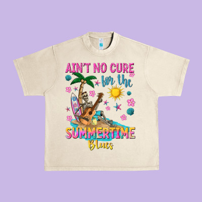 Aint No Cure For The Summer Time Blues Urban Heavy Tee Designed By Texasbilliewilder