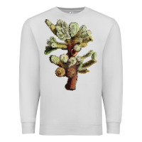 Dove Grey cholla tree cactus Premium Sweatshirt - LillyAllenDesigns