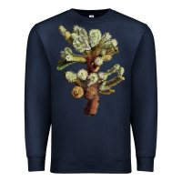Navy cholla tree cactus Premium Sweatshirt - LillyAllenDesigns