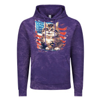Cloud Purple cat3 Vintage Hoodie - Unal Design