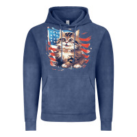 Vintage Denim cat3 Vintage Hoodie - Unal Design