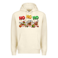Sandshell ho ho ho reindeer Premium Hoodie - MaliasSmallBusiness