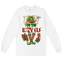 White im the lazy elf Long Sleeve Tee - FaDigitalArtStudio