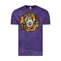 Cloud Purple western alpaca Vintage Tee - BarkalooDesign