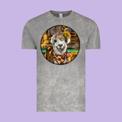 Western Alpaca Vintage Tee Designed By Barkaloodesign