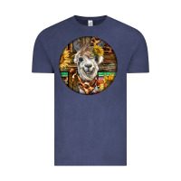 Vintage Denim western alpaca Vintage Tee - BarkalooDesign