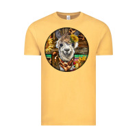 Vintage Mustard western alpaca Vintage Tee - BarkalooDesign
