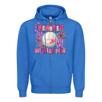 True Royal in october we wear pink volleyball Zipper Hoodie - AdoDesignShop