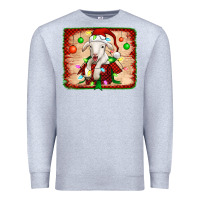Heather Grey christmas lamb Premium Sweatshirt - Jasminsmagicworld